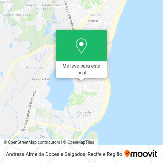 Andreza Almeida Doces e Salgados mapa