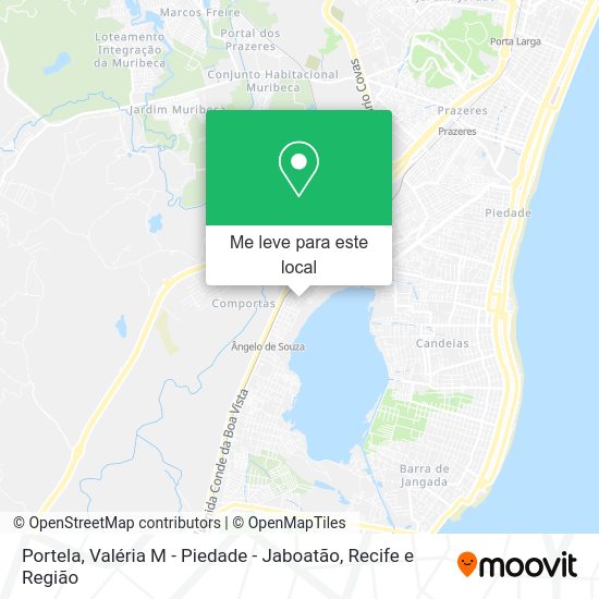 Portela, Valéria M - Piedade - Jaboatão mapa