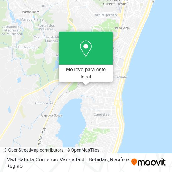 Mwl Batista Comércio Varejista de Bebidas mapa