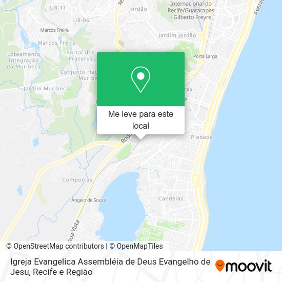 Igreja Evangelica Assembléia de Deus Evangelho de Jesu mapa