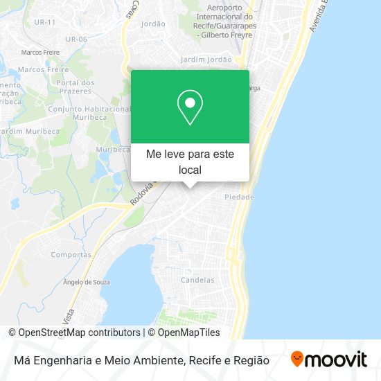 Má Engenharia e Meio Ambiente mapa