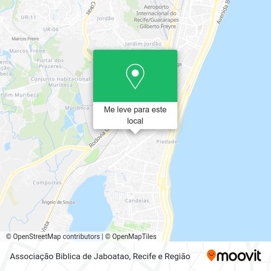 Associação Biblica de Jaboatao mapa