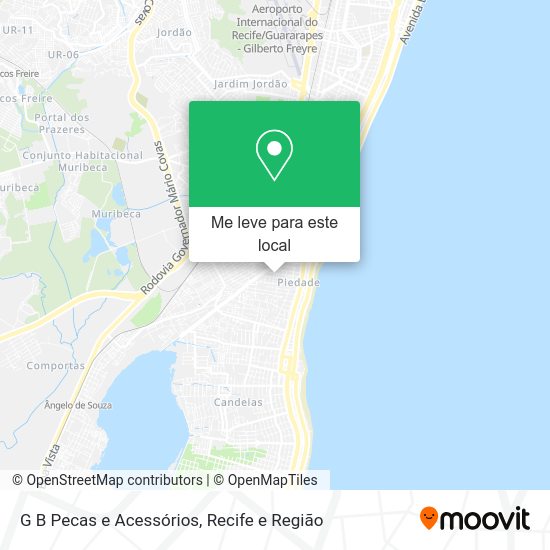G B Pecas e Acessórios mapa
