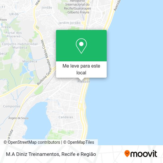 M.A Diniz Treinamentos mapa