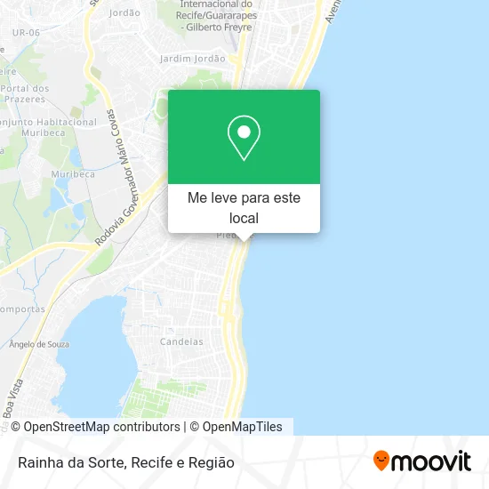 Rainha da Sorte mapa