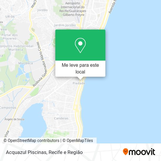 Acquazul Piscinas mapa