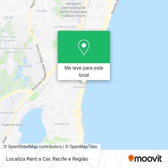 Localiza Rent a Car mapa