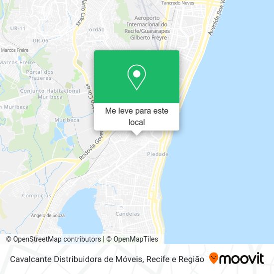 Cavalcante Distribuidora de Móveis mapa