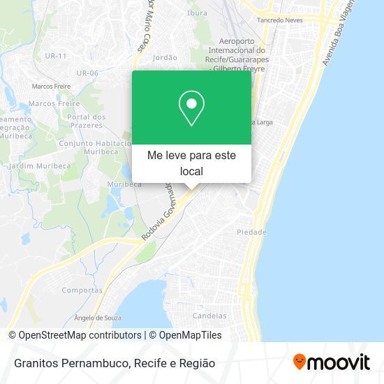 Granitos Pernambuco mapa