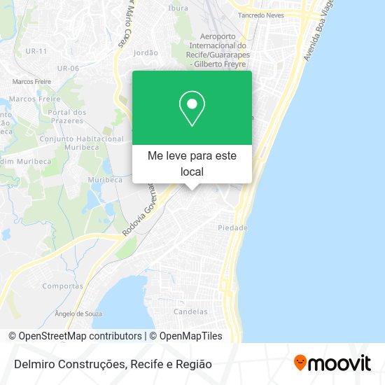 Delmiro Construções mapa