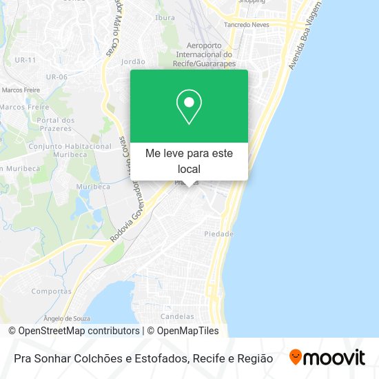 Pra Sonhar Colchões e Estofados mapa