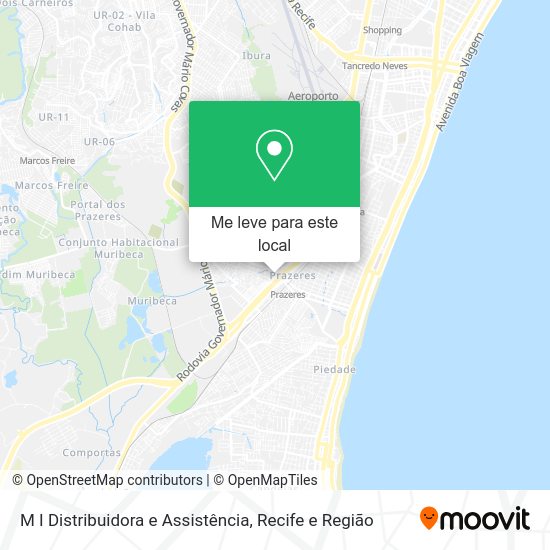 M I Distribuidora e Assistência mapa