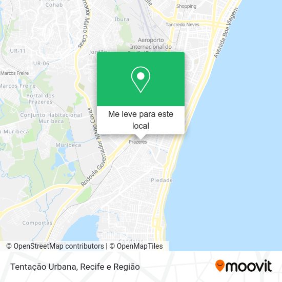 Tentação Urbana mapa