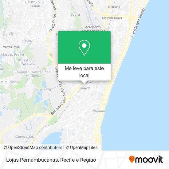 Lojas Pernambucanas mapa