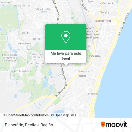 Planetário mapa