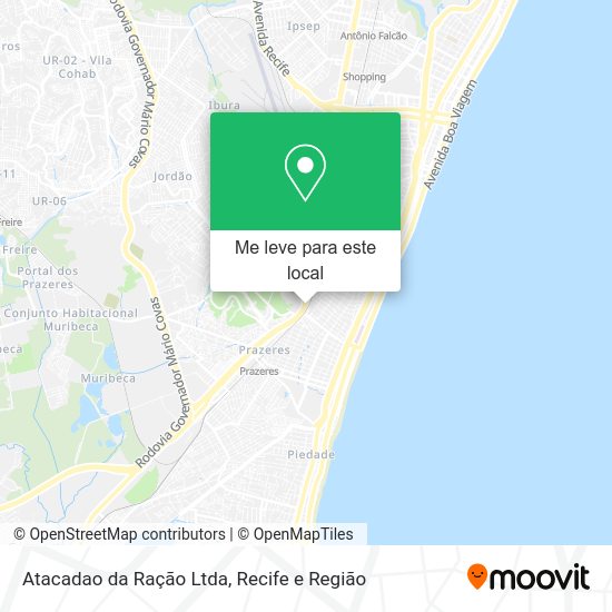 Atacadao da Ração Ltda mapa