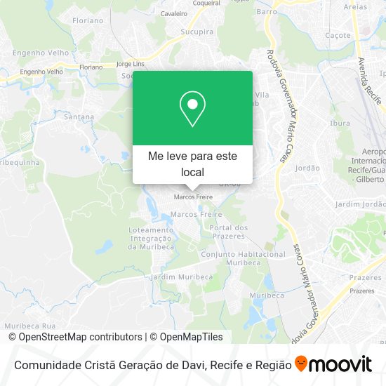 Comunidade Cristã Geração de Davi mapa