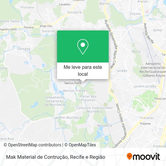 Mak Material de Contrução mapa