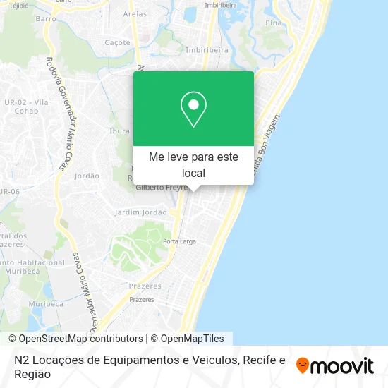 N2 Locações de Equipamentos e Veiculos mapa