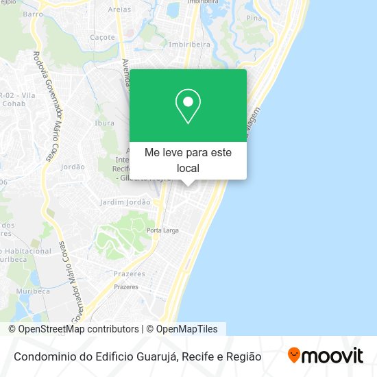 Condominio do Edificio Guarujá mapa