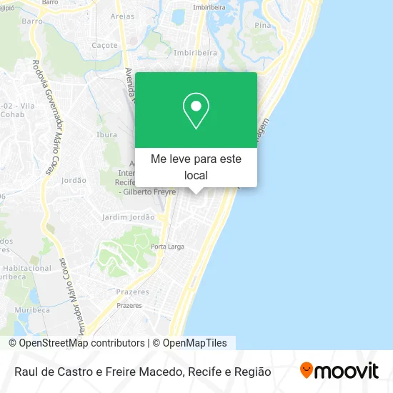 Raul de Castro e Freire Macedo mapa