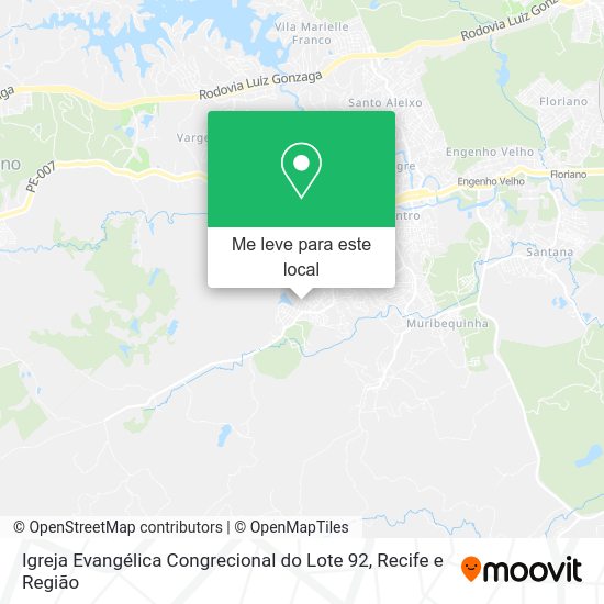 Igreja Evangélica Congrecional do Lote 92 mapa