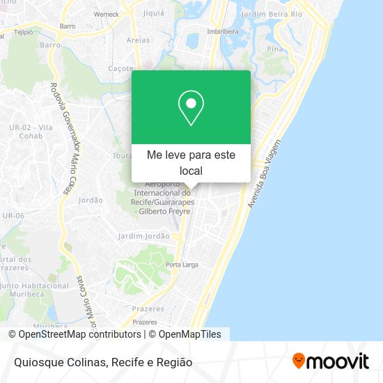 Quiosque Colinas mapa