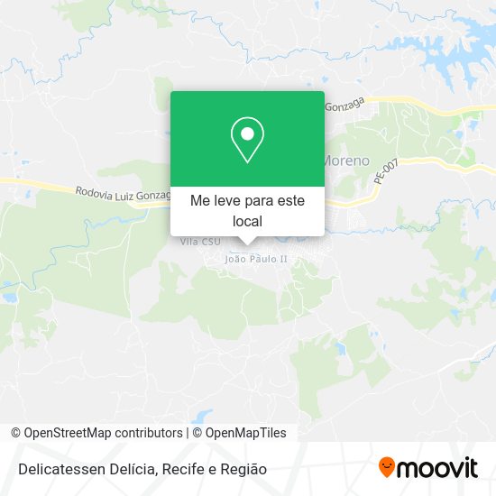Delicatessen Delícia mapa