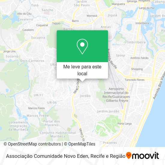 Associação Comunidade Novo Eden mapa