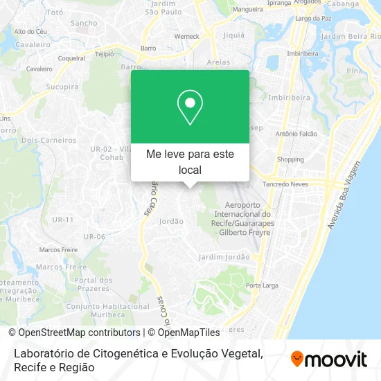 Laboratório de Citogenética e Evolução Vegetal mapa