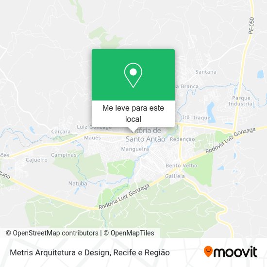 Metris Arquitetura e Design mapa