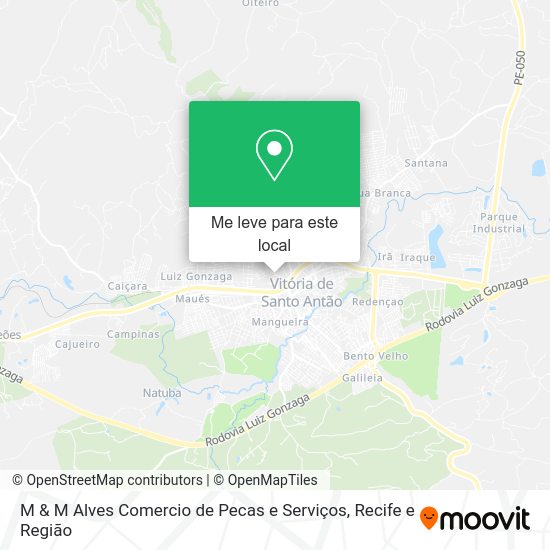 M & M Alves Comercio de Pecas e Serviços mapa