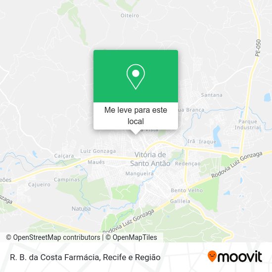 R. B. da Costa Farmácia mapa