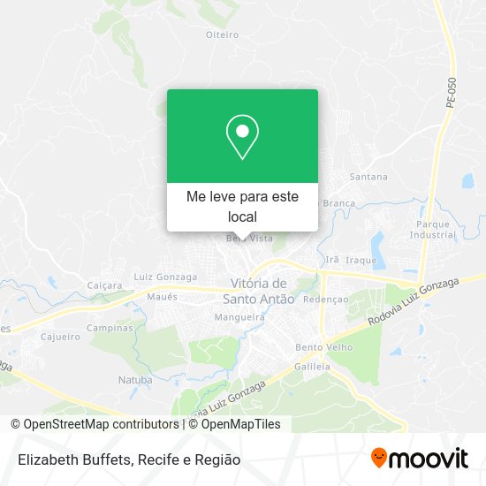 Elizabeth Buffets mapa