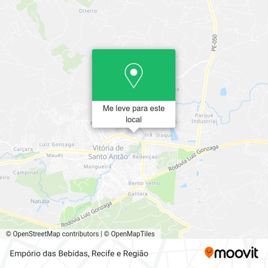 Empório das Bebidas mapa