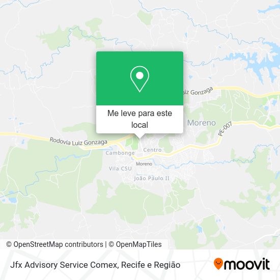 Jfx Advisory Service Comex mapa
