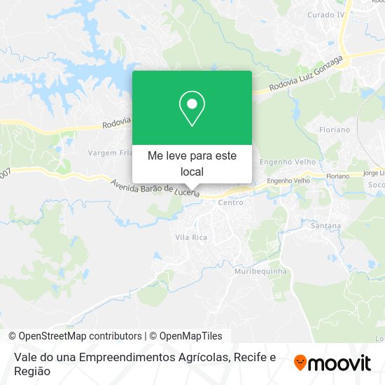 Vale do una Empreendimentos Agrícolas mapa