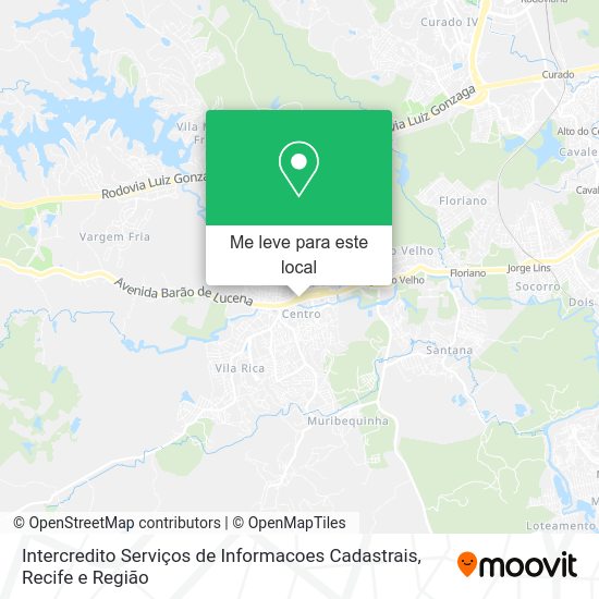 Intercredito Serviços de Informacoes Cadastrais mapa