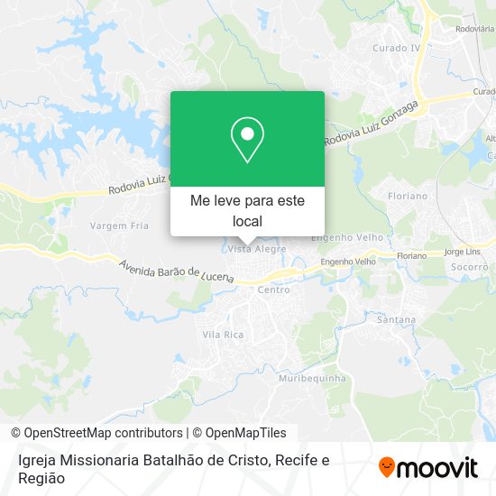 Igreja Missionaria Batalhão de Cristo mapa