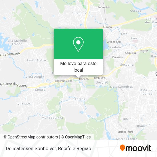 Delicatessen Sonho ver mapa