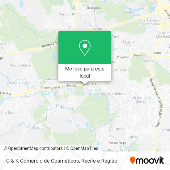 C & K Comercio de Cosméticos mapa