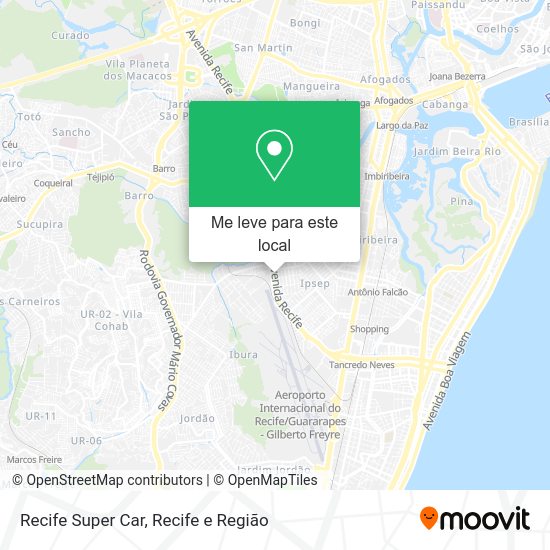 Recife Super Car mapa