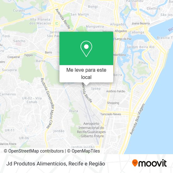 Jd Produtos Alimentícios mapa