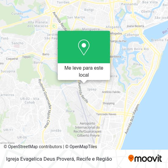 Igreja Evagelica Deus Proverá mapa