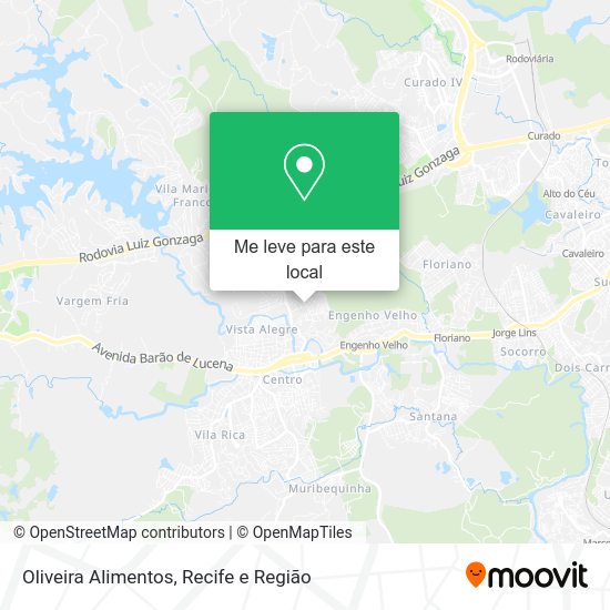 Oliveira Alimentos mapa
