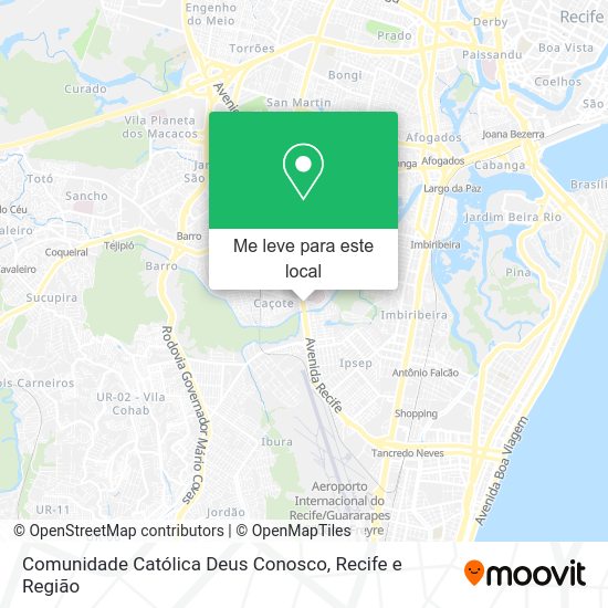 Comunidade Católica Deus Conosco mapa