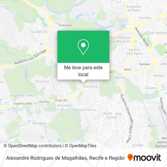 Alexandre Rodrigues de Magalhães mapa