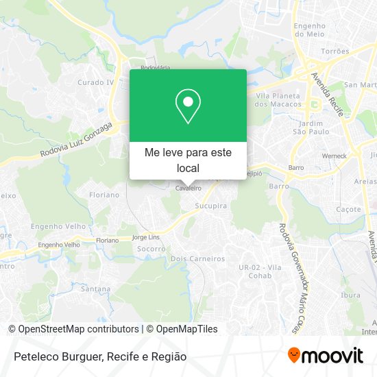 Peteleco Burguer mapa