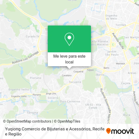 Yuqiong Comercio de Bijuterias e Acessórios mapa