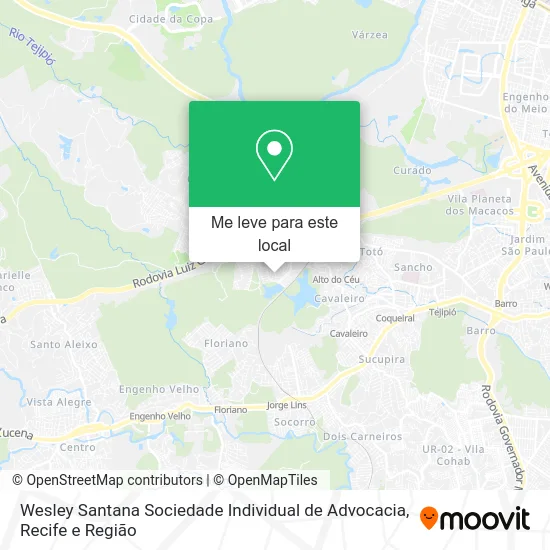 Wesley Santana Sociedade Individual de Advocacia mapa